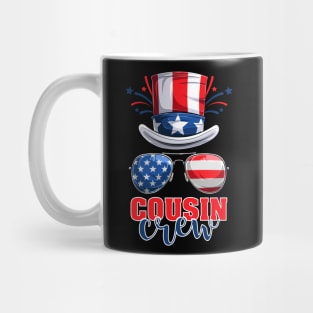 Funny 4th Of July 2021 Fourth Of July Cousin Crew For Men's And Women's For 4th Of July Celebration Birthday Gift Cousin Crew for 4th of july Mug